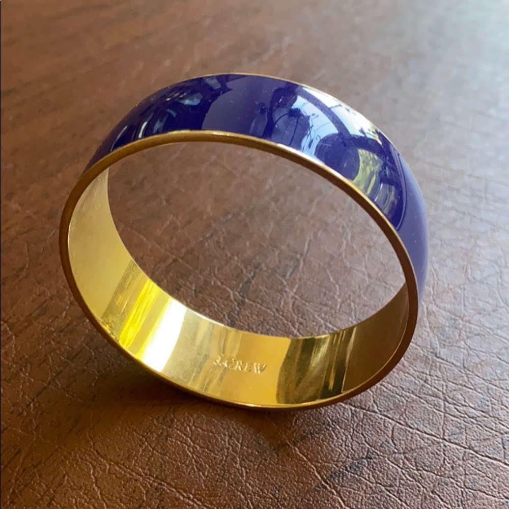 J. CREW cobalt enamel bangle.